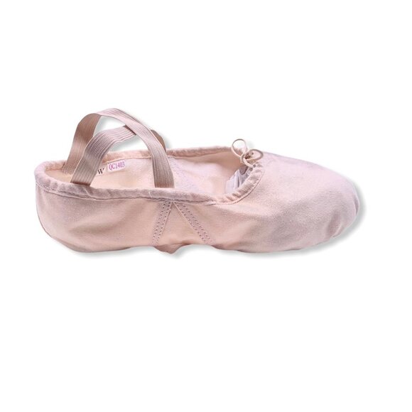 Girl's Cream Ballet Shoes - Picture 4 of 8